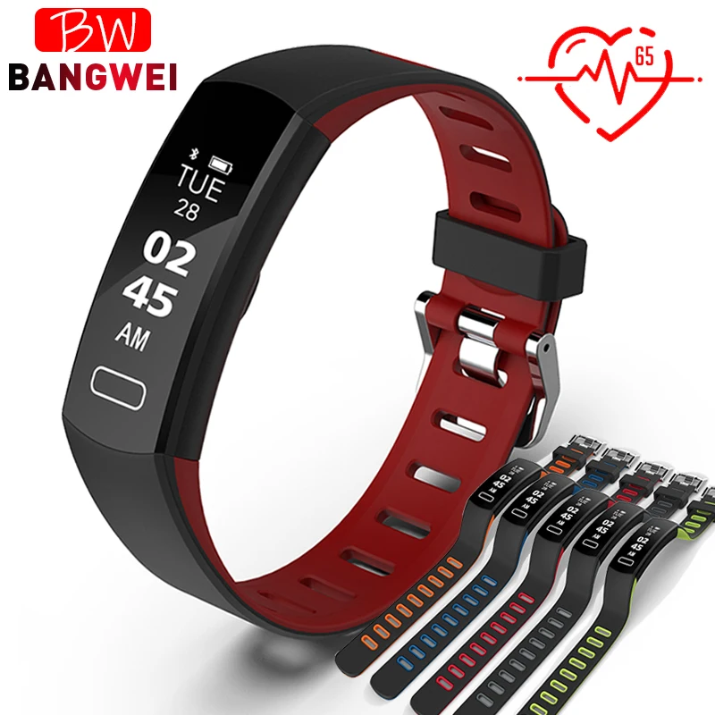

LIGE New Smart Bracelet Men Women Heart Rate Monitor Activity tracker IP67 Waterproof Watch For Android IOS Smart Fitness Watch