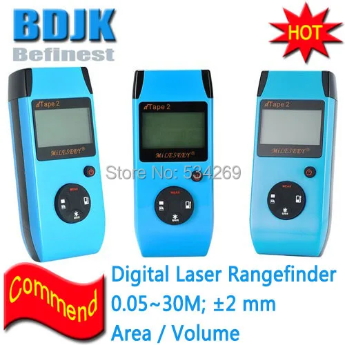 

0.05 to 30M Accuracy 2MM Digital Laser Rangefinder / Distance Meters