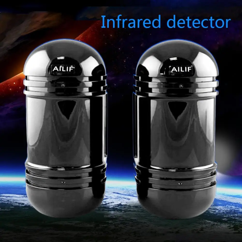 

2019 Alarm Dual Beam Photoelectric Infrared Detector Sensor 100M Home Garden Security