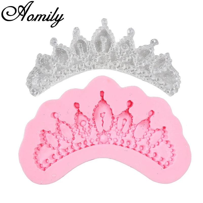 3D Crown Cookies Cutter Fondant Cake Decorating Sugarcraft Baking Mould Tools