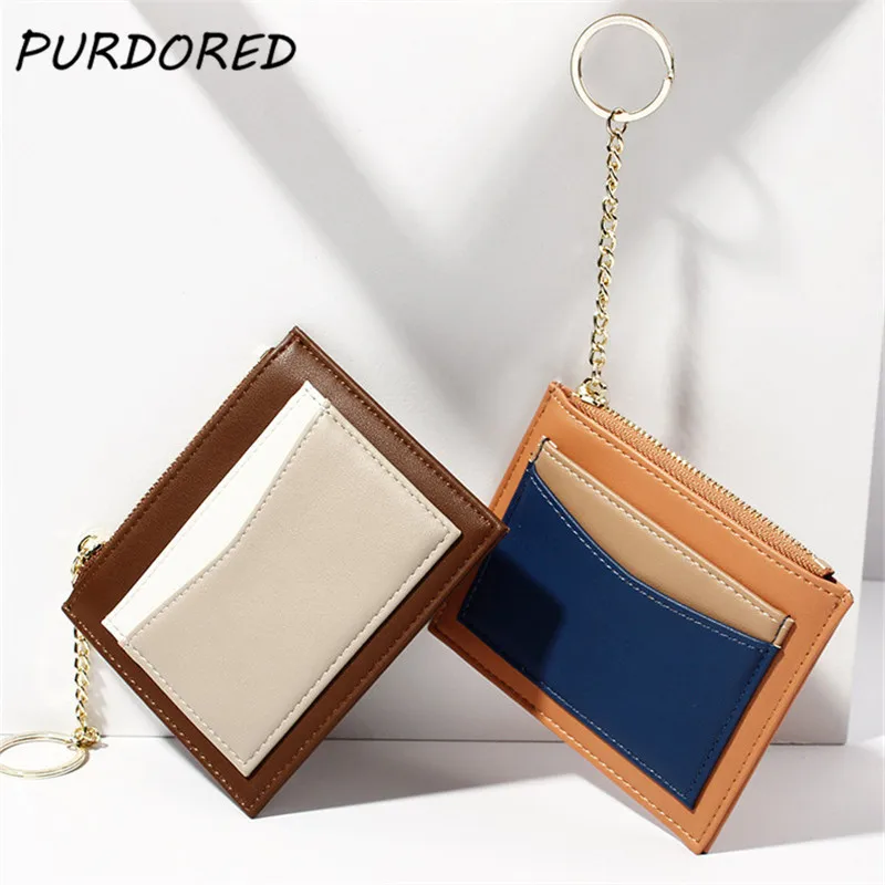 PURDORED, 1 шт., женские Мини-держатели для карт, бизнес-Чехол из ...