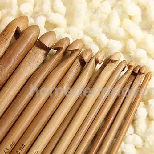 13," бамбуковая игла для вязания крючком 14sz