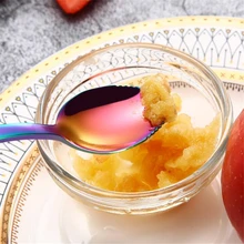 Нержавеющая сталь Яблоко соскабливание ложка фруктовая ложка с зубчатым соскабливание фруктовая грязевая ложка Высокое качество кухонные столовые приборы