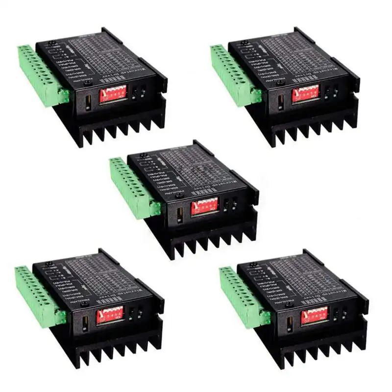 

5Pcs Cnc Single Axis 4A Tb6600 Stepper Motor Drivers Controller 32 Segments Upgraded Version 4.0A 42Vdc Milling Kits