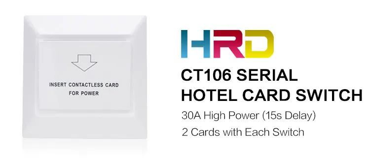 cartão de inserção para carregar 15s, atraso na parede, hotel, rfid
