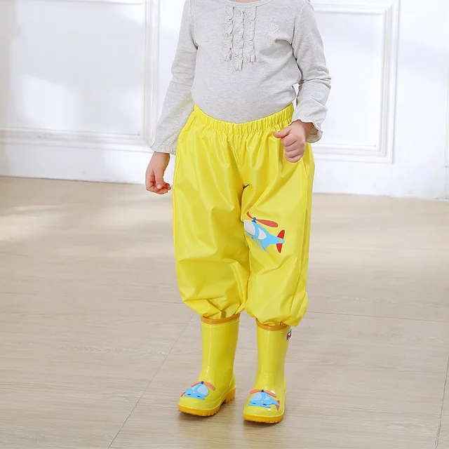 Buy 90 135cm kids waterproof children rain pants boys girls sports playing