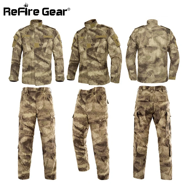 ReFire Gear RU армейский Камуфляжный комплект одежды для мужчин тактический Мультикам