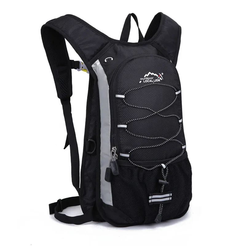 Местный лев 12л велосипедный рюкзак дорожный MTB сумка ранец походный спортивный рюкзак велосипедный рюкзак сумка - Цвет: Black