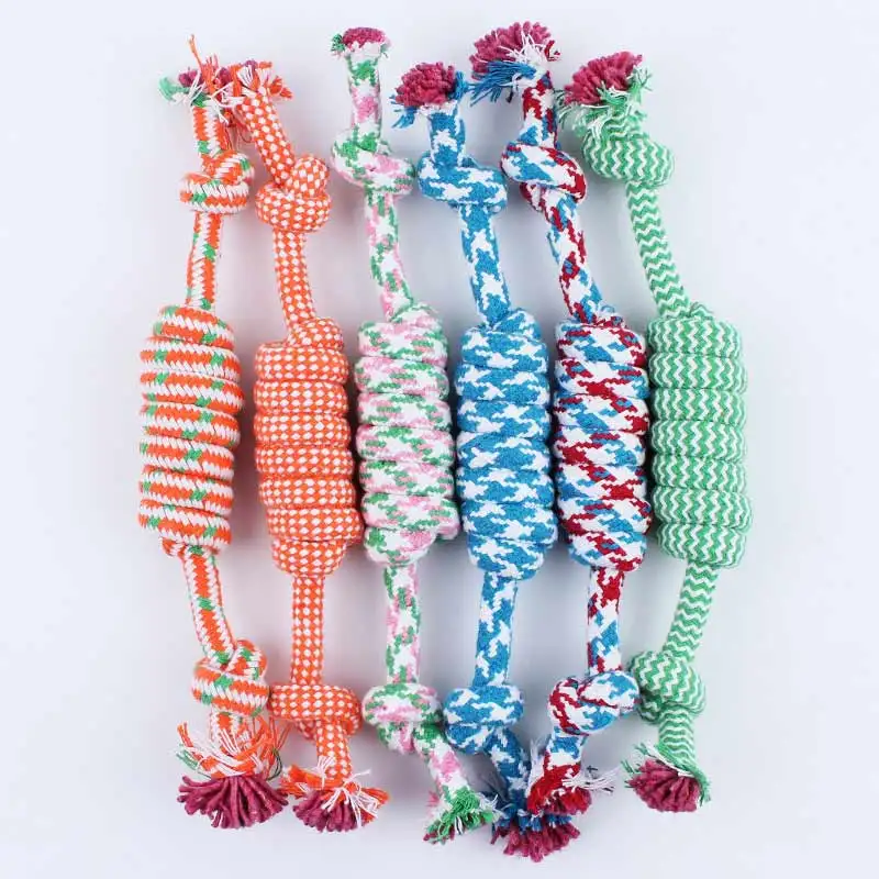 2PCS Pet Products Braided Bone Rope Chew Knot Toys For Pets Dogs Pet