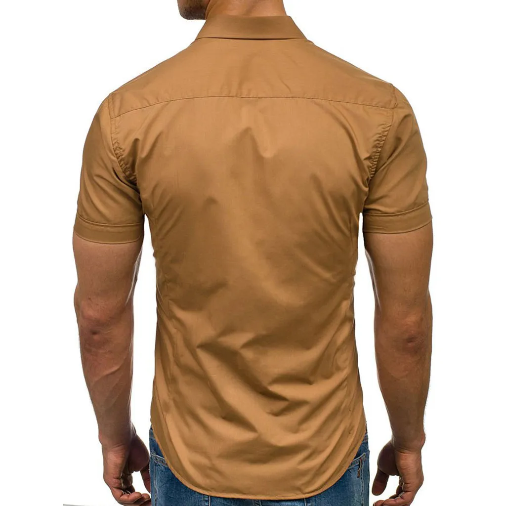 Feitong, дышащая, мужская, черная, белая рубашка, на пуговицах, с рисунком, повседневная, с отворотом, с коротким рукавом, рубашки, camisas masculina