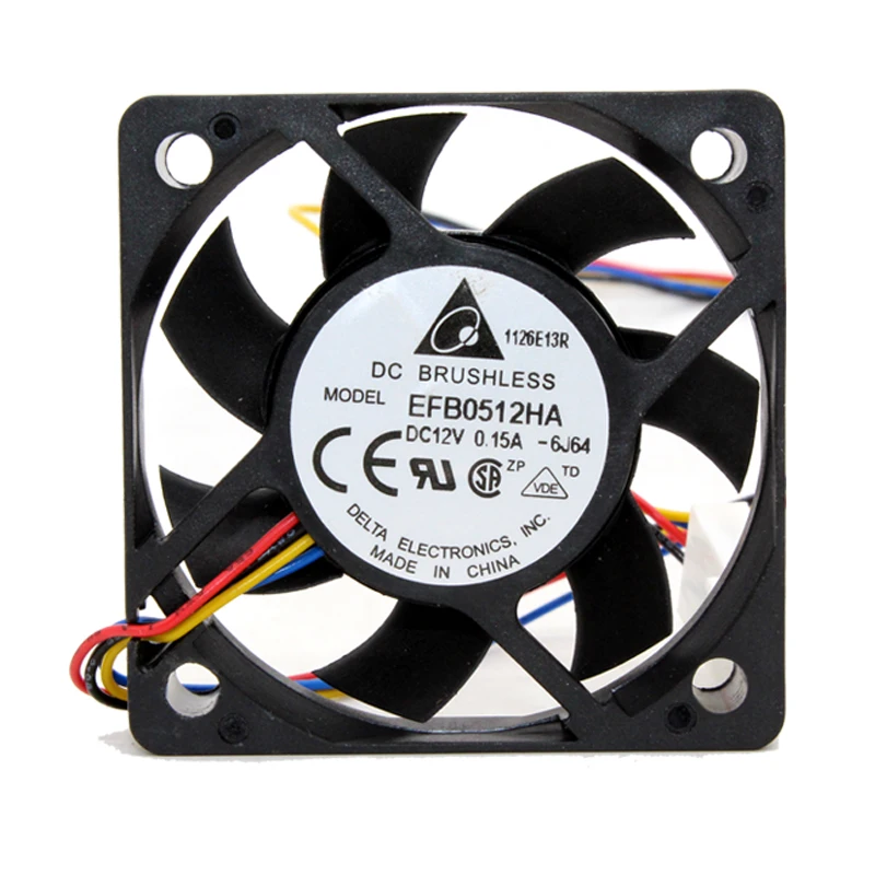 

5PCS Delta 5010 50MM 50x50x10MM Fan EFB0512HA For Cooler Master Two Ball Bearing Cooling fan DC12V 0.15A with 3pin 4pin PWM