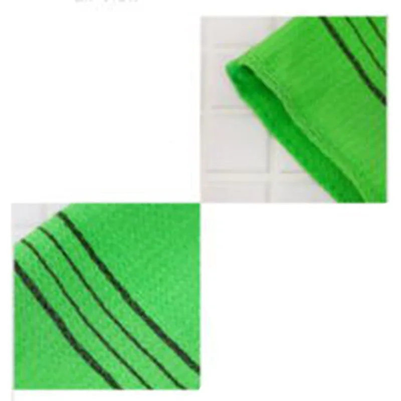 3* растительные волокна зеленое полотенце для ванной Массаж Уход за кожей скраб для тела отшелушивающее полотенце