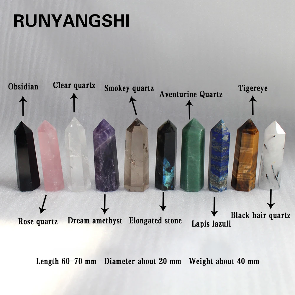 Hexagonal Column Crystal | Decoration Ornament | Crystal Ornament | Quartz  Column | Stones - Stones - Aliexpress