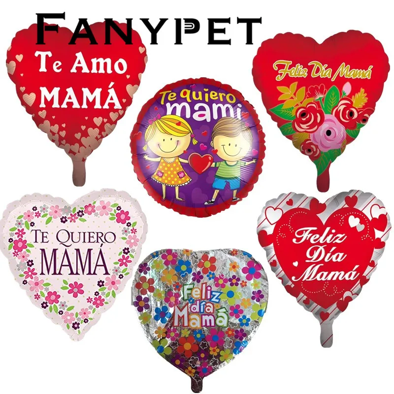10 шт 18 дюймовые воздушные шары из фольги Feliz Dia Mama надувные гелиевые для мамы Te Quiero