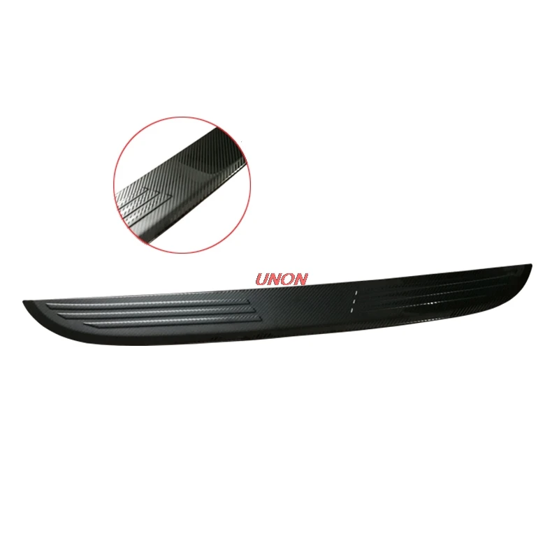 

Carbon Stainless Steel Exterior Rear Boot Trunk Fender Plate Trim for Mazda CX-3 CX3 2015 2016 2017 2018