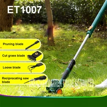 ET1007 power tools  4in1 10.8V Li-ion cordless hedge trimmer mower mower pruning mini rechargeable tools 65manganese alloy steel