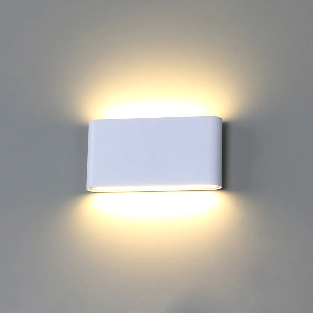 Настенный светильник светодиодный водонепроницаемый наружный настенный светильник IP65 Алюминиевый 6 Вт/12 Вт светодиодный настенный светильник для помещений декорированный настенный светильник BL07