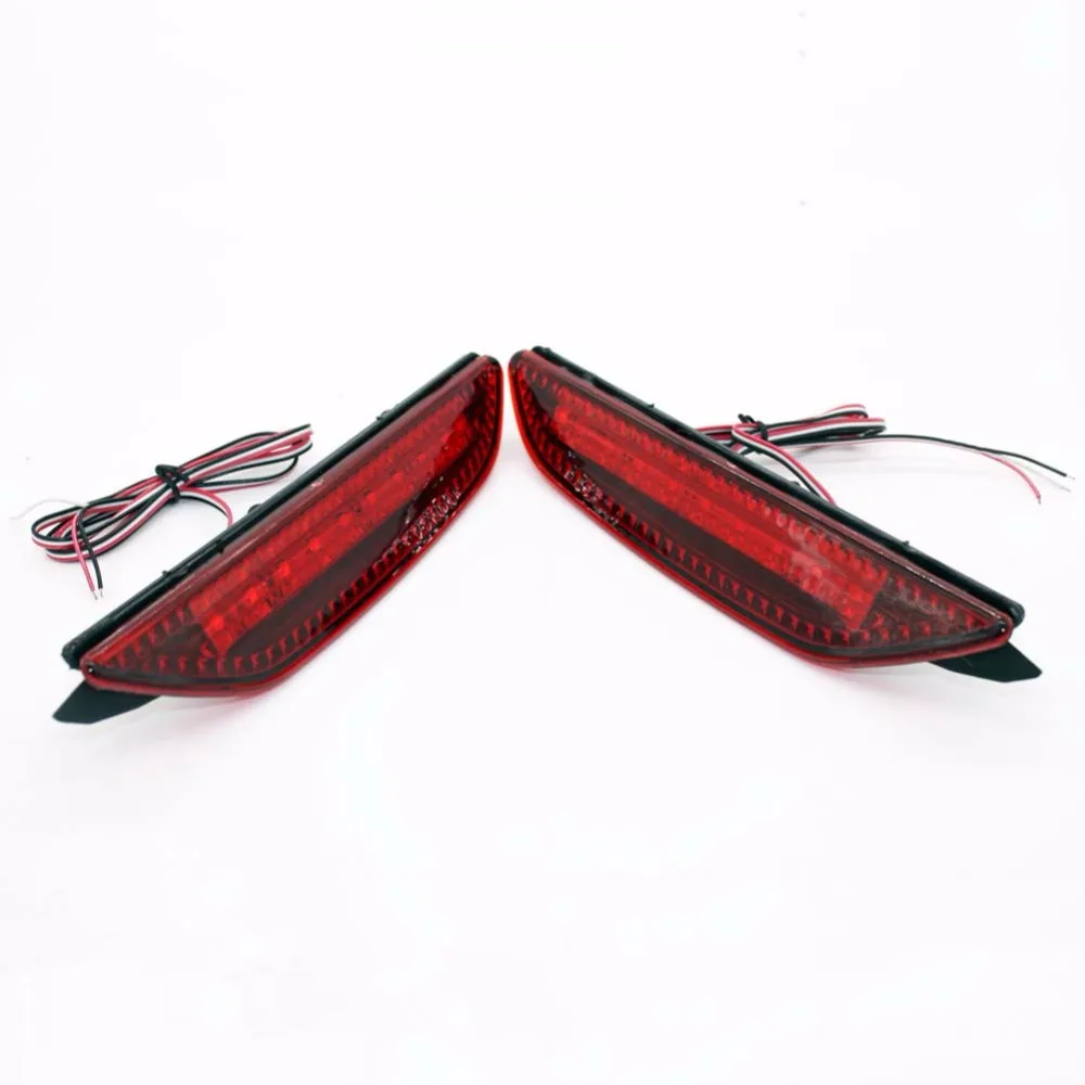 fit for Kia Rio K2 Sedan LED Red Lens 25 LED Rear Bumper Reflector