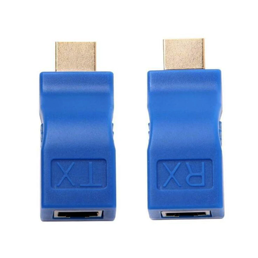 EMK 30 м HDMI удлинитель передатчик TX RX HDMI в Ethernet конвертер 1,4 в 1080P по Cat5e CAT6 RJ45 LAN кабель для ТВ HD ТВ PS3 STB