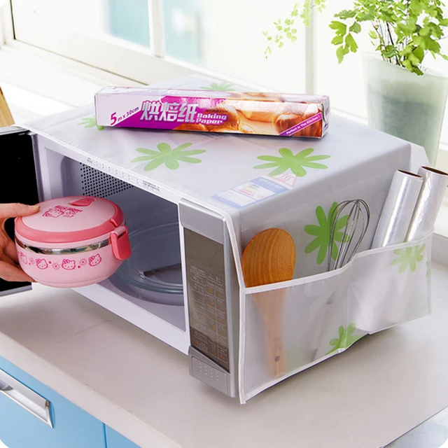 Best Price Hot  Waterproof Microwave Oven Covers With Two Side Pocket Peva Material