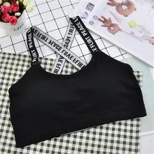 Mulheres Tanque Top Sem Costura Estiramento Workout Fitness Yoga Acolchoado Sports Bra Racerback Correndo Cueca Empurrar Para Cima Sem Costura Sutiã Top Yoga