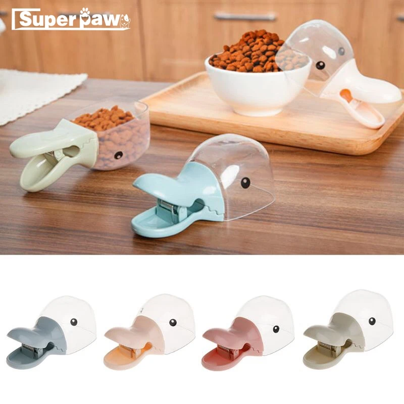 

Dog Food Spoon Cat Food Clip Lovely Duck Modelling Pet Scoop Snack Bag Clip Litter Shovel Multifunction Rice Measuring Cup JND02