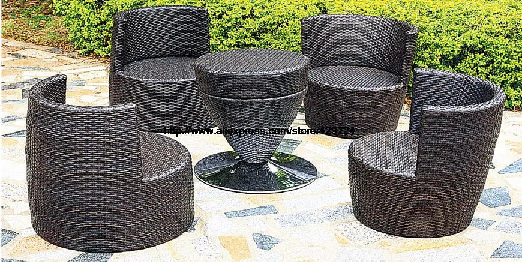 

Creative Bottle Combination Outdoor Sofa Furniture Set Garden Chair Table Sofa Set Combination Wicker Patio Furniture HFA115