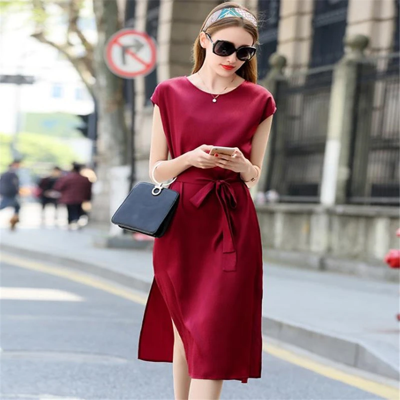 Aliexpress.com : Buy Woman Summer Plus Size 92% Silk Dresses Female ...