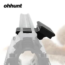 Ohhunt Тактический 5 слотов 30 градусов Пикатинни Вивер угол смещения адаптер рейку База для AR 15 винтовка Красный горошек фонари