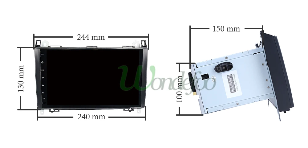 Perfect IPS Android 8.1 2G 4 Core 2 Din auto dvd player for Benz Sprinter B200 W209 W169 W169 W245 B170 Vito W639 GPS stereo radio audio 32