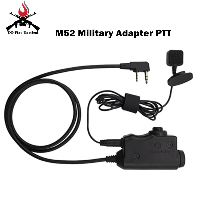 OPSMEN Earmor M52 военный адаптер PTT страйкбольная тактическая гарнитура Kenwood для MSA Sordin