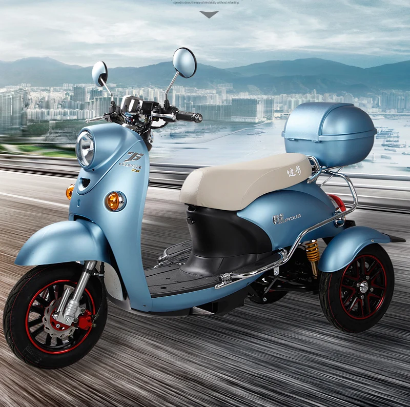 

Three Wheel Electric Scooter Multicolor Fashion Environmental Protection Tricycle for Adult Handandicapped Scooters Motorcycle