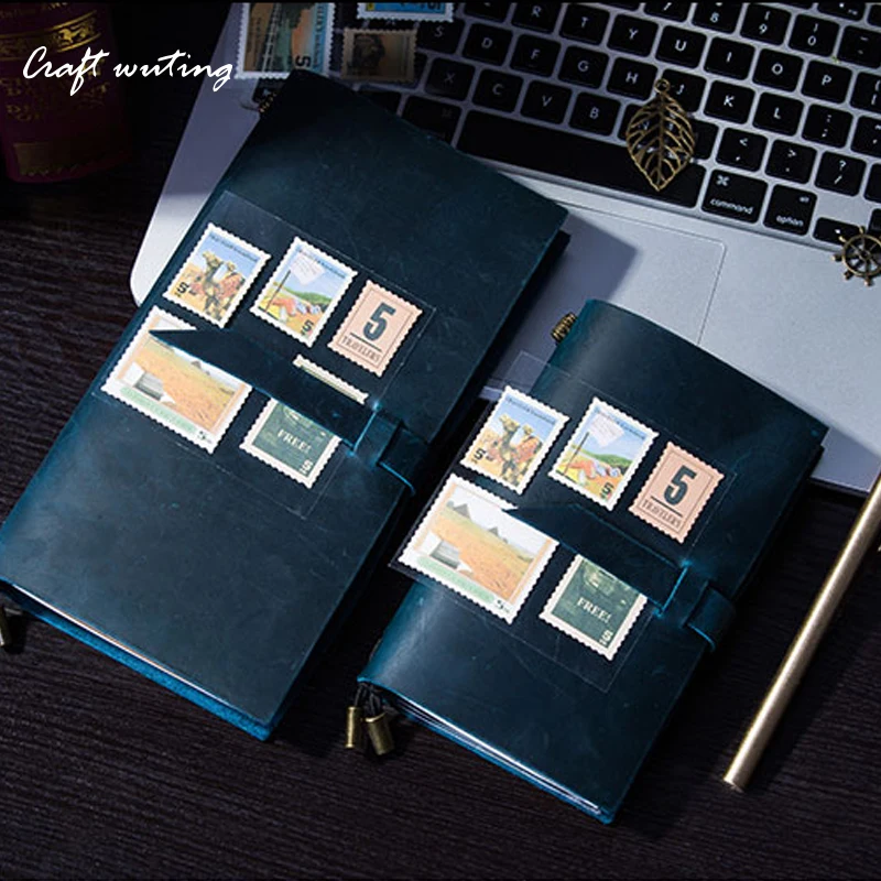 

craft100% Genuine Cow LeatherTNotebook multicolor Leather Planner 2017 Note For Midori Diary Vintage Personal Journal Stationery