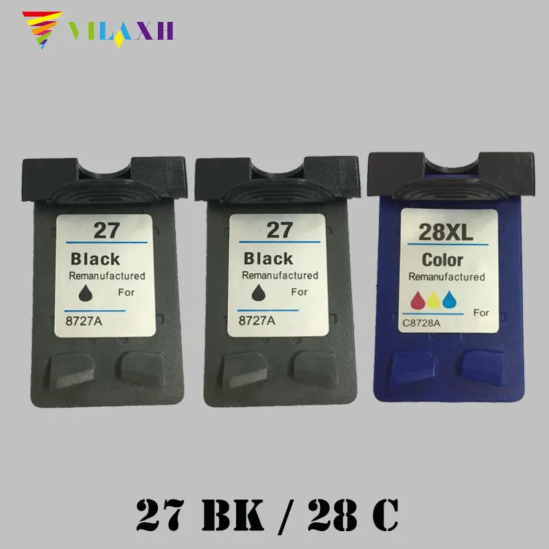 Remanufactured Ink Cartridge 27 28 For HP Deskjet 3320 3325 3420 3535 3550 3650 3744 Officejet