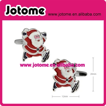 

Hot Sale Silver Santa Cufflinks Father Christmas Cufflink gift