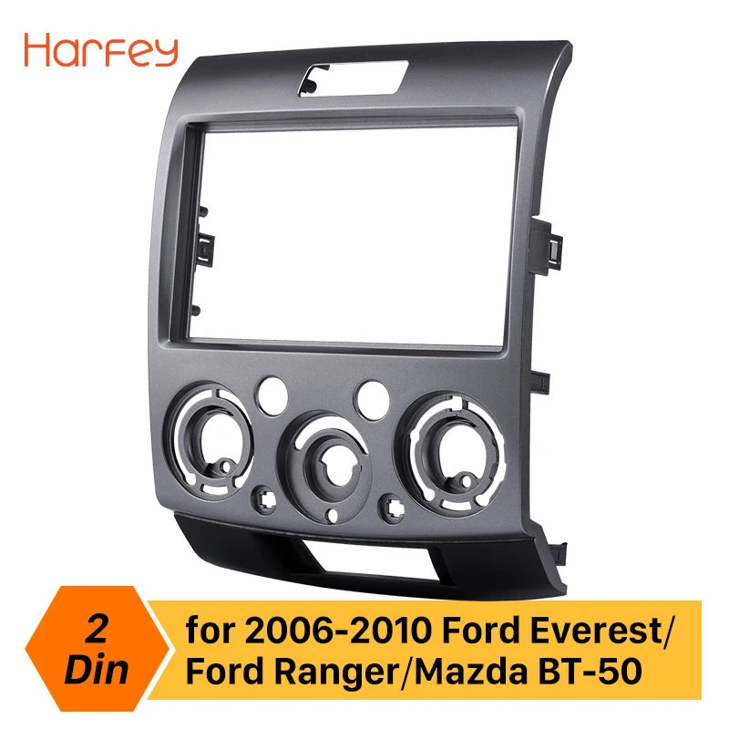 

Harfey Car Audio Radio Fascia For Ford Everest Ford Ranger 2006 2007 2008 2009 2010 2Din Frame Refitting CD Player Refitting Kit