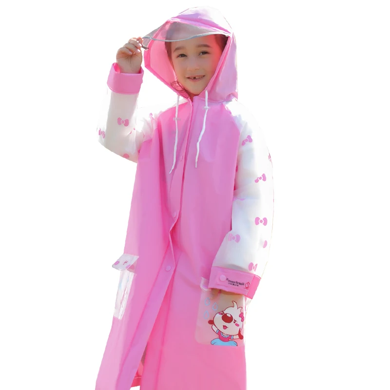 

Rainfreem 2018 Raincoat Children Light Weight Cartoon Rain Gear Equipment EVA Rainwear Rain Coat Kids