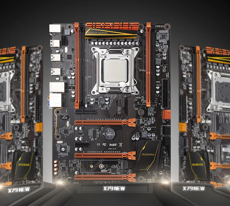 Бренд mobo с M.2 слотом huanan Zhi deluxe X79 материнская плата комплект cpu E5 2680 C2 ram 16G(2*8G) 1 ТБ 3,5 'SATA HDD GTX1050Ti 4G