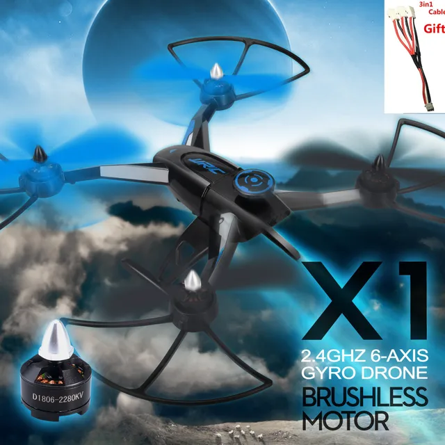 Original JJRC X1 Drone With D1806 2280KV Brushless Motor 2.4G 4CH 6