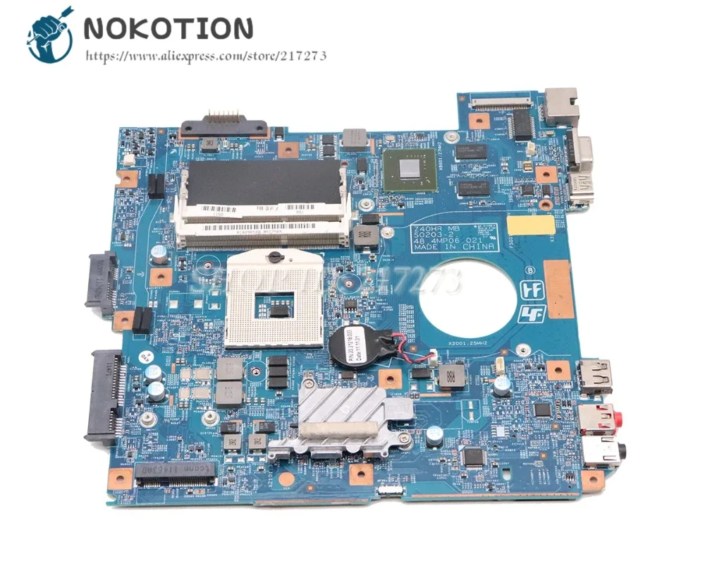 NOKOTION для sony Vaio PCG-61911W VPCEG VPCEG18FG материнская плата для ноутбука HM65 DDR3 GT410M 48.4MP01.021 MBX-250 основная плата