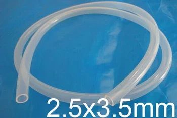 

2.5mm ID 3.5mm OD 2.5x3.5 Transparent Food Grade Medical Use FDA Silicone Rubber Flexible Tube / Hose silicon tubing