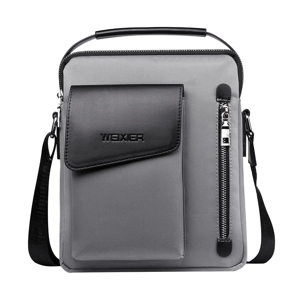 

Aelicy Short Trip Messengers Chest Bag Leather Men Bag Casual Men Vintage Shoulder Bags Crossbody Bags Retro Zipper Handbag 2019