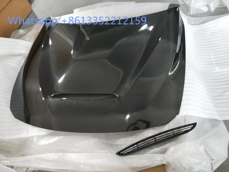 M4 GTS both side carbon fiber hood cover fit for F80 F84 M4 M3 to GTS style Bonnet (16)