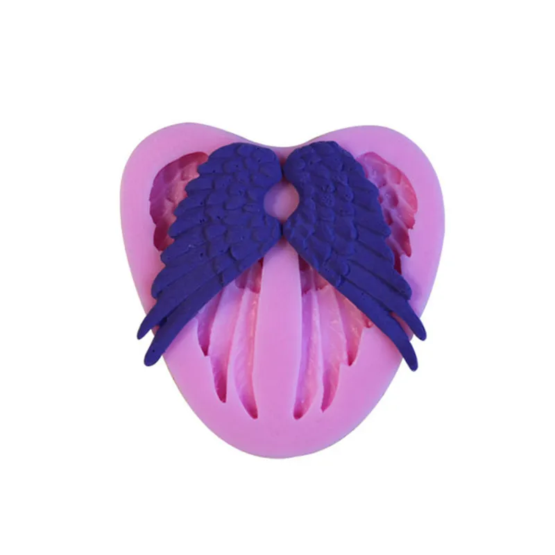 

Symmetry Angel Feather Wings Silicone Molds Fondant Cake Confeitaria Decorating Tools Chocolate Dessert Soap Baking Mould 4YANG