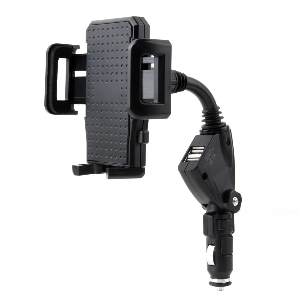 black USB Car Charger Phone Mount Holder usb charger for Mobile Phones