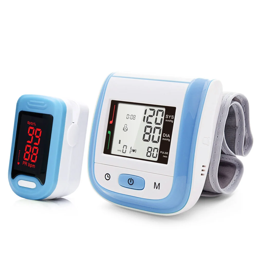 Yongrow медицинский цифровой монитор артериального давления на запястье и светодиодный портативный Пульсоксиметр для пальцев забота о здоровье семейный подарок Spo2 PR