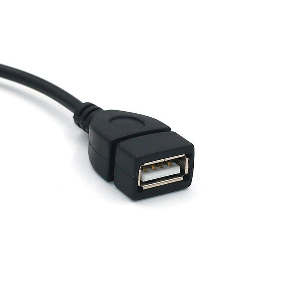 3,5 мм мужской аудио AUX Джек к USB 2,0 Тип A Женский Адаптер конвертера OTG кабель автомобильные аксессуары