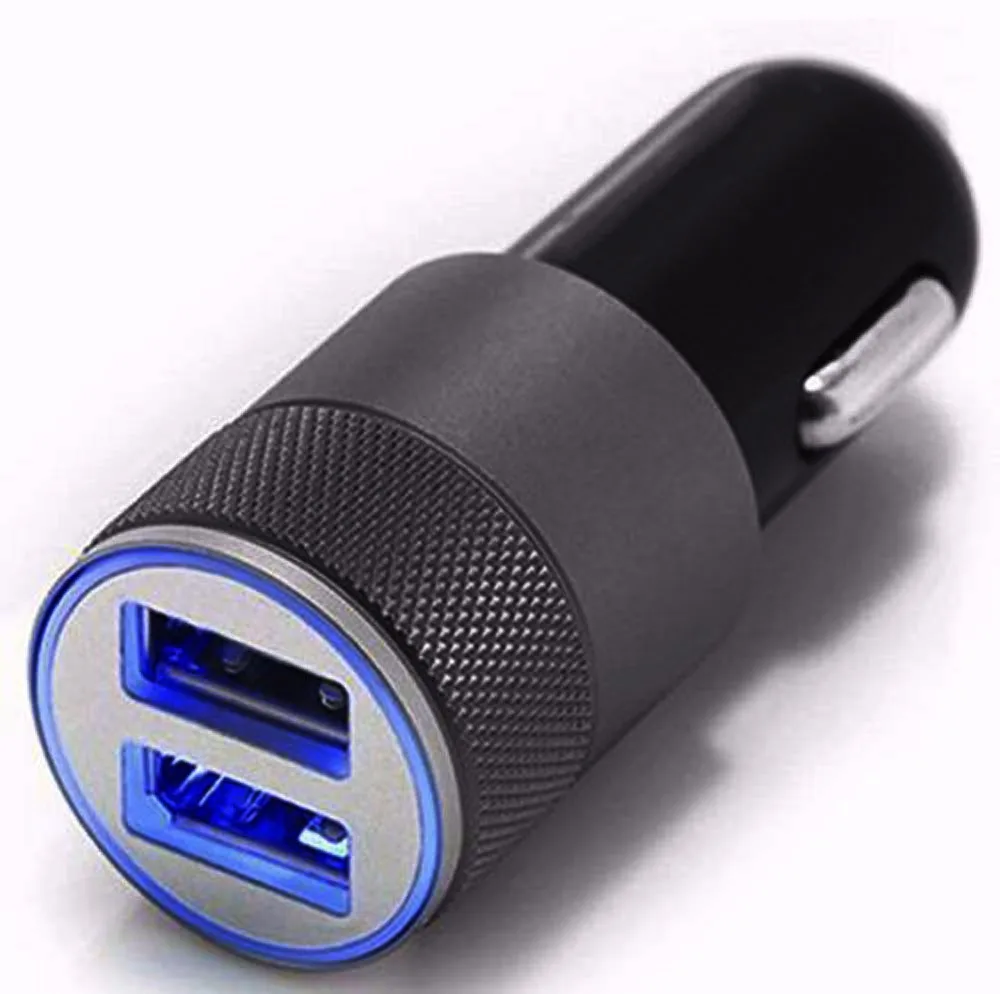 

12V Dual USB Twin Port Universal Mini Car Charger In Car Lighter Socket Charger Adapter plug Fast charge for iphone 6 Plus #P1