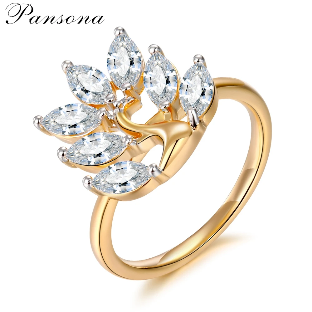Классические женские кольца Anillos розовое золото цвет свадебное пальто с