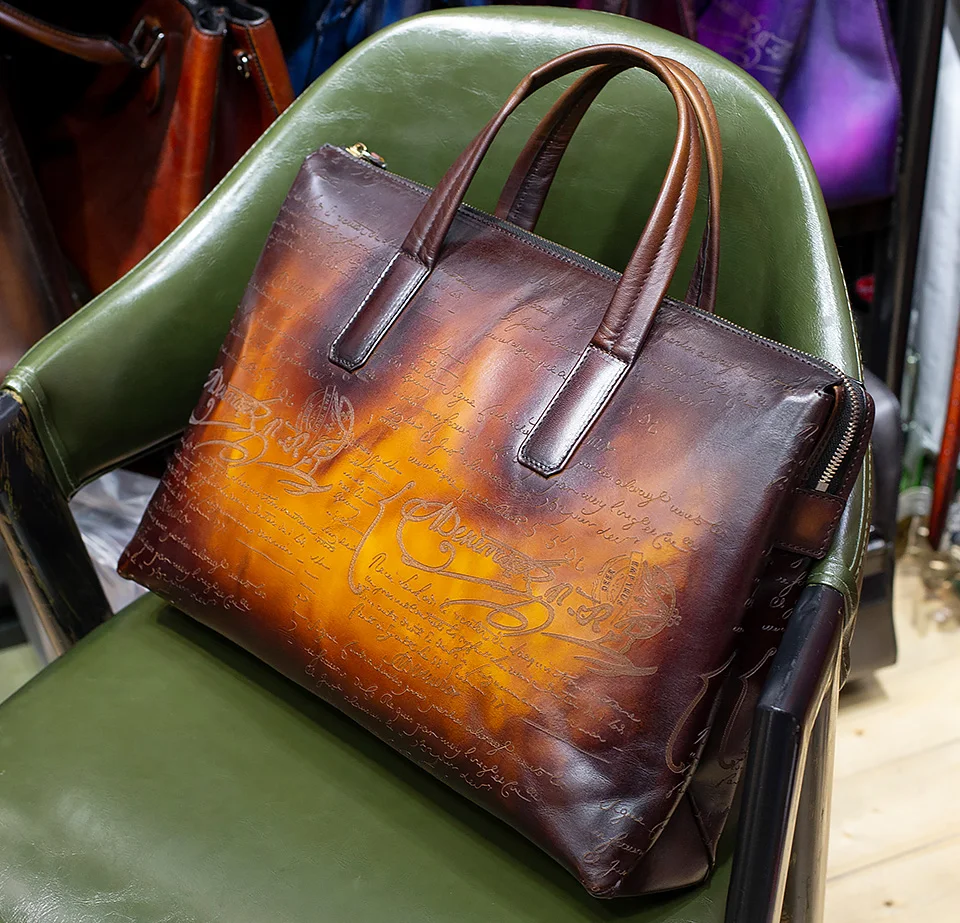 Fire Your Style Custom Make Genuine Leather Handbag For Man Lady Vid0009 1 01